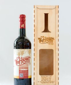 combo hộp gỗ 1chai,750ml