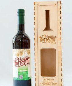 combo hộp gỗ 1chai,750ml